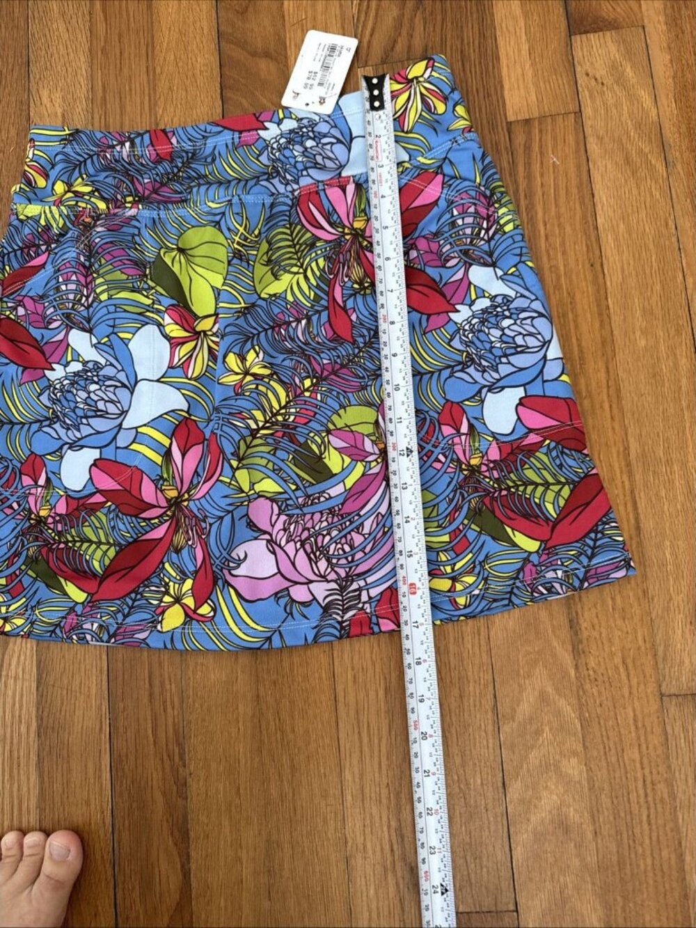 B Skinz Skort Tropical Vibrant Print Golf Tennis Pickleball Skirt Size S - Picture 6 of 8